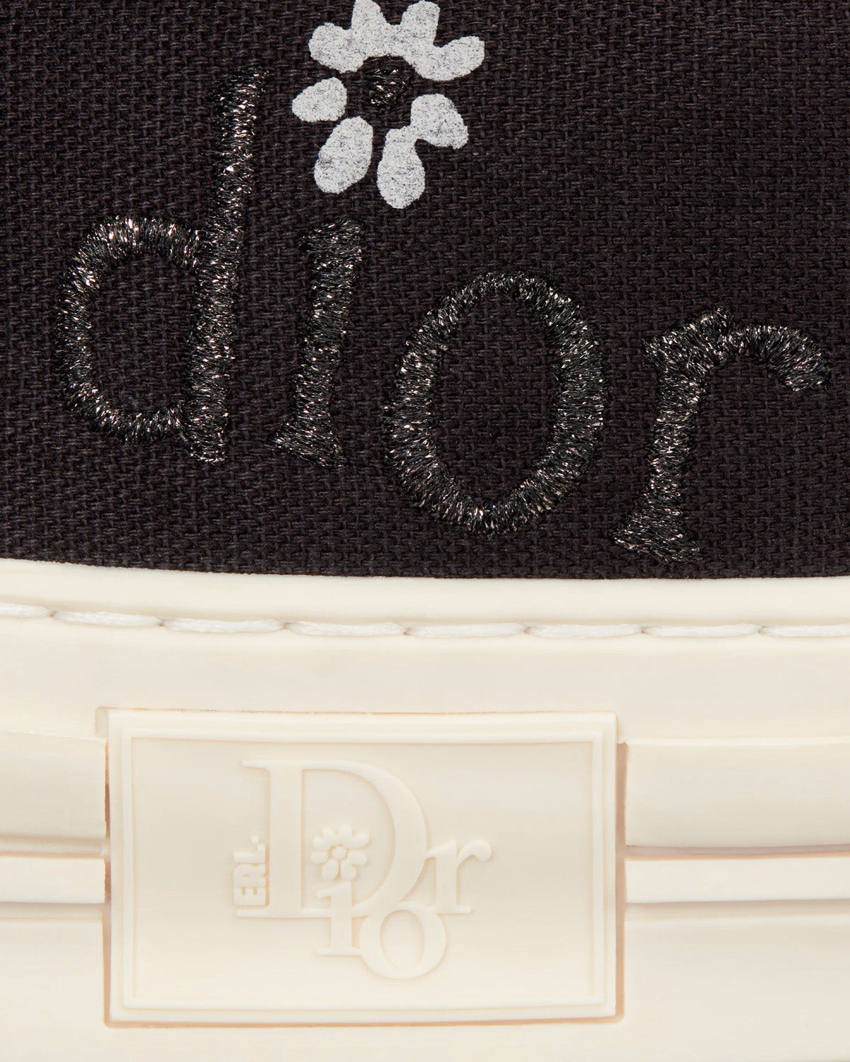 B23 Skater Black Cotton Canvas Low Top Sneakers