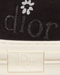 B23 Skater Black Cotton Canvas Low Top Sneakers