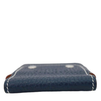 HERMES Leather Deck Of Cards & Case Navy Blue