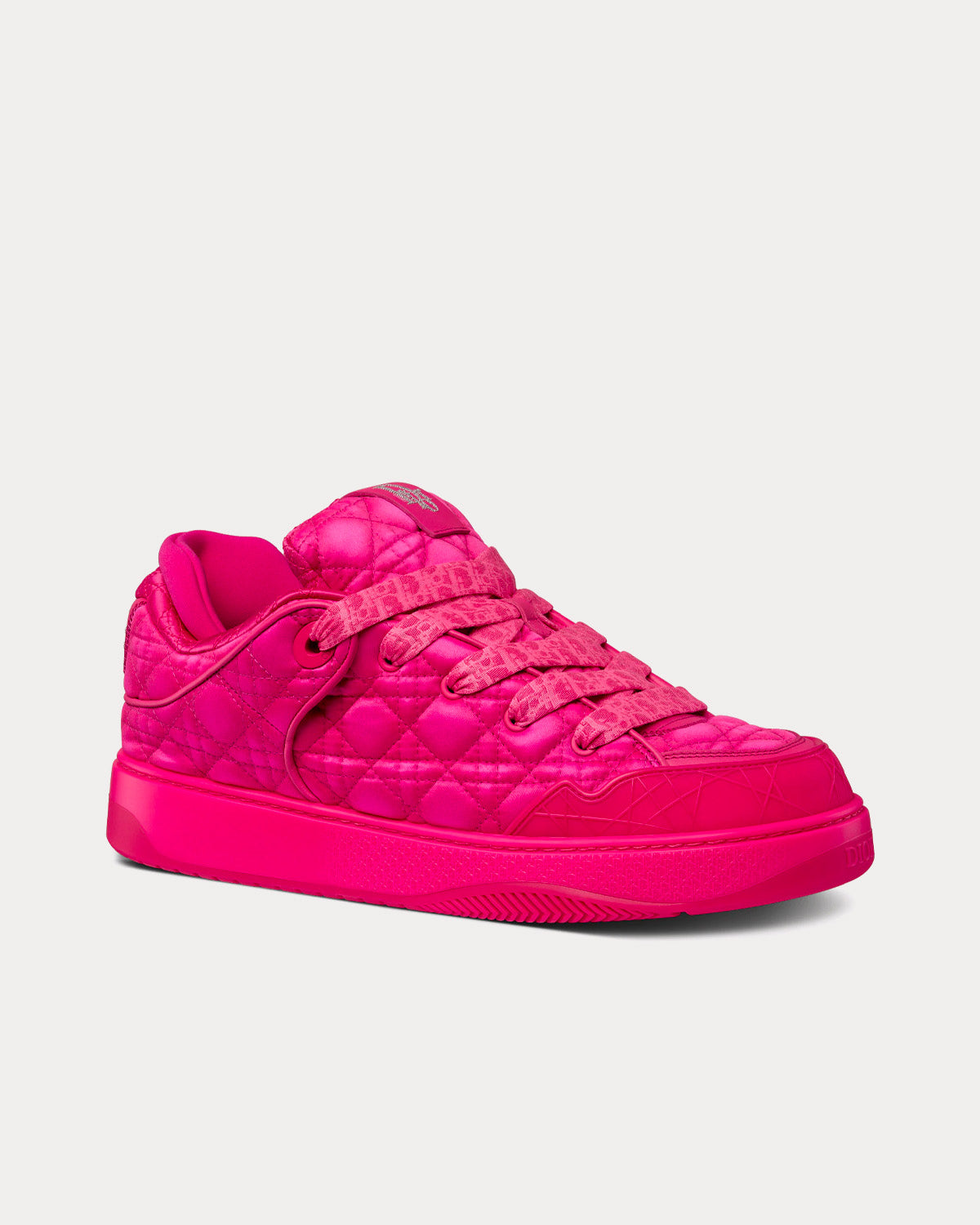 B9S Skater Limited And Numbered Edition Fuchsia Kumo Cannage Satin Low Top Sneakers