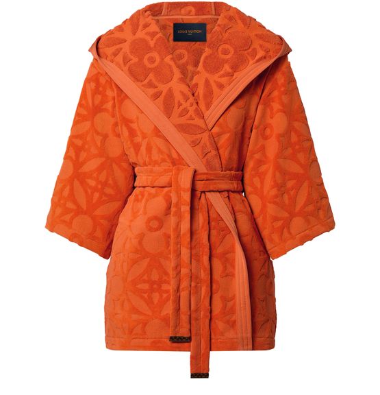 LOUIS VUITTON Monogram Flower Toweling Robe