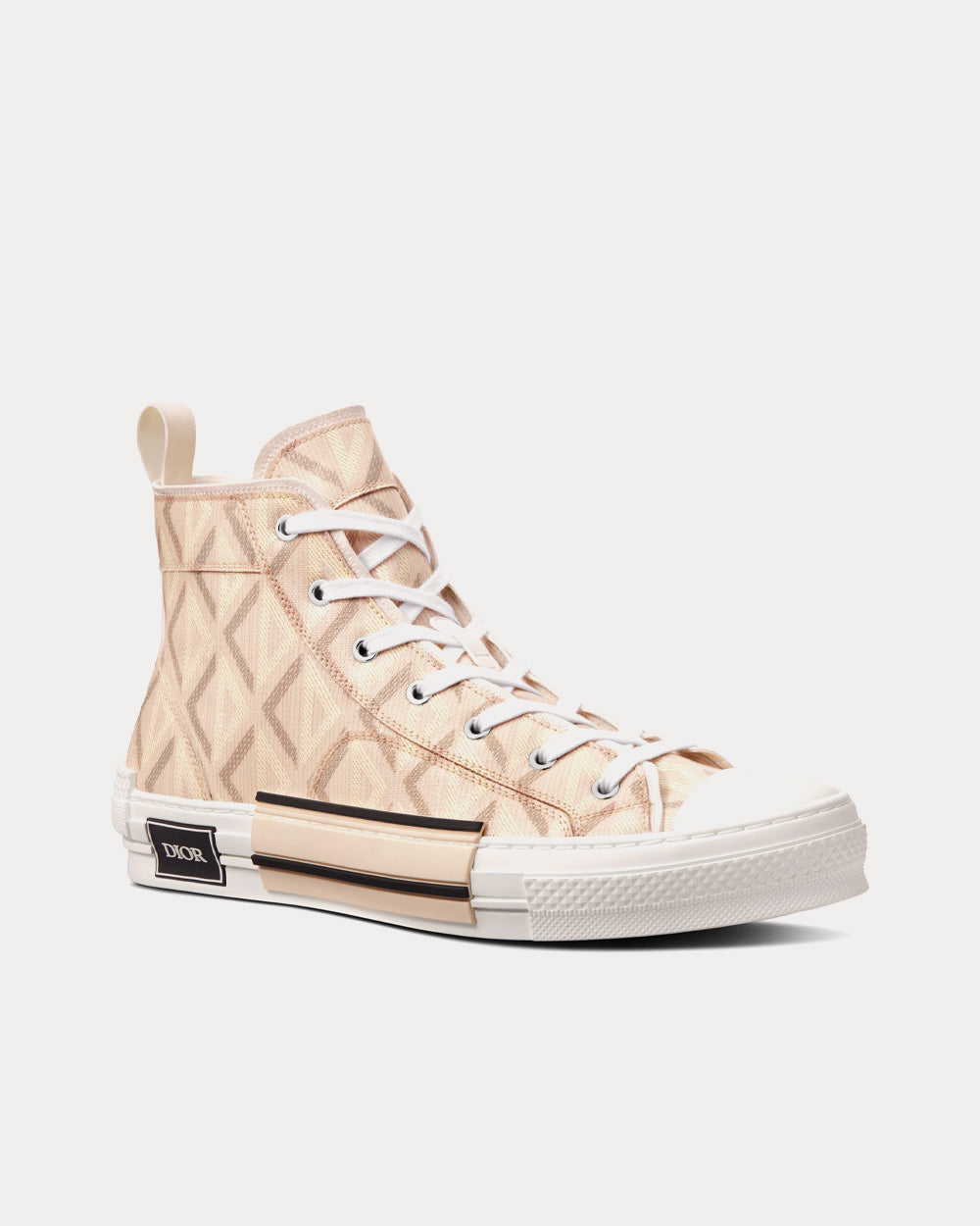 B23 Natural CD Diamond Canvas High Top Sneakers