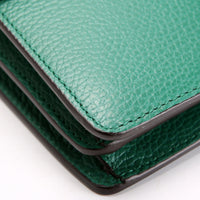 400249 Dionysus Leather Shoulder Small Green