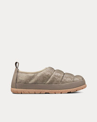 Snow Slipper Quilted Dior Oblique Mirage Technical Fabric Beige Slip Ons