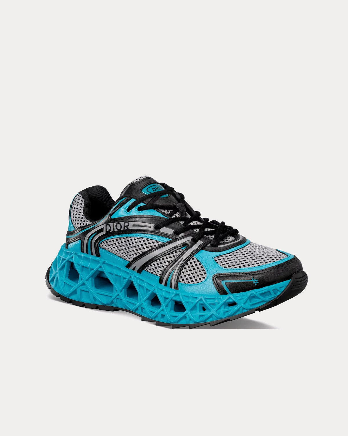 B35 NXXT Mesh Neon Blue / Black Low Top Sneakers