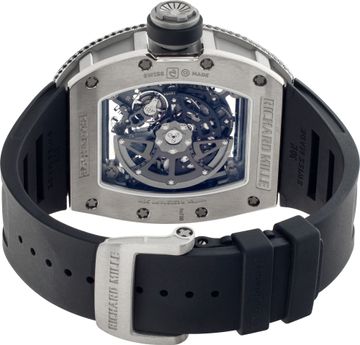RM030 18k White Gold & Titanium Skeleton Dial 42.7mm Automatic Watch
