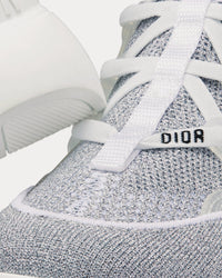 D-Connect Silver-Tone Laminated Mesh High Top Sneakers