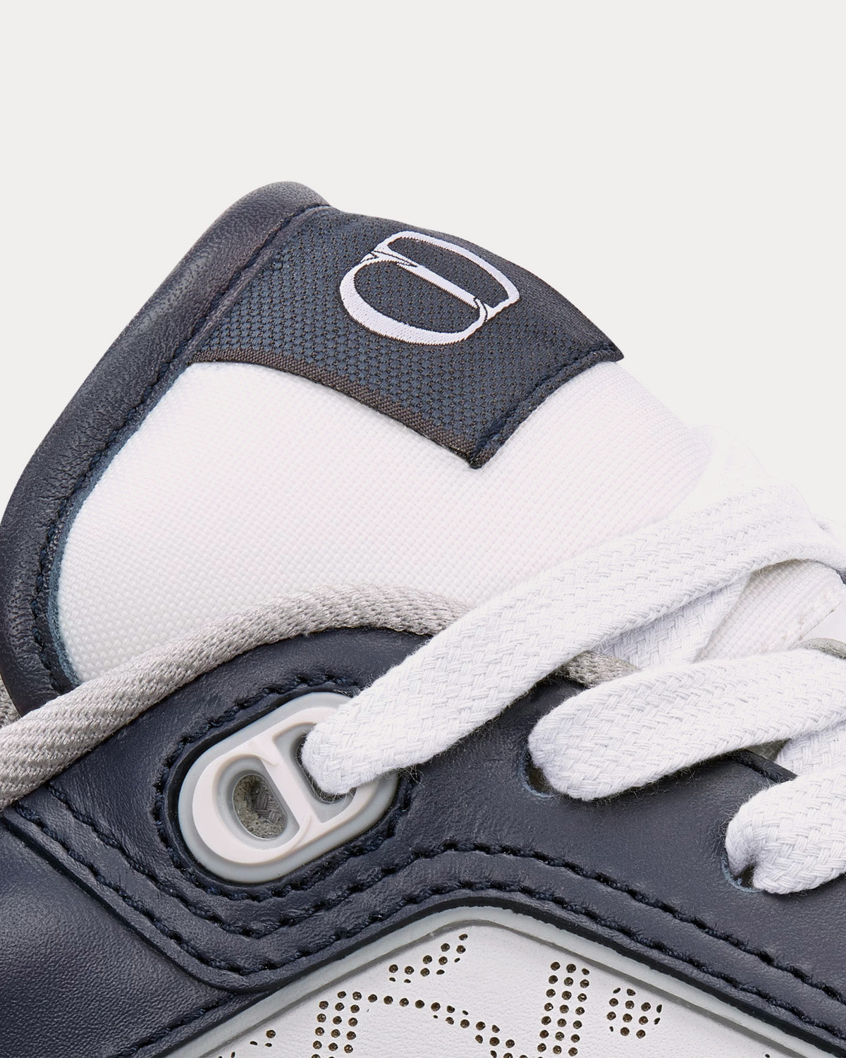 B27 Smooth Calfskin with Dior Oblique Jacquard Deep Blue / White Low Top Sneakers