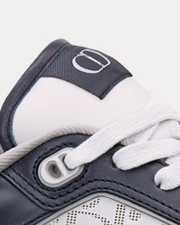 B27 Smooth Calfskin with Dior Oblique Jacquard Deep Blue / White Low Top Sneakers