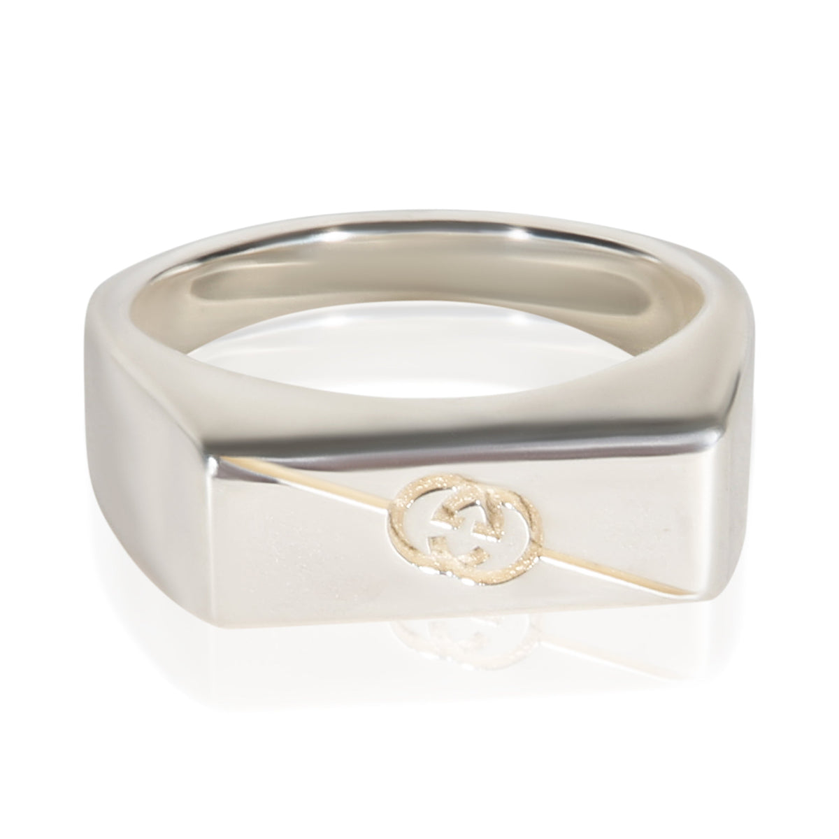 Elegant Sterling Silver Trademark Band
