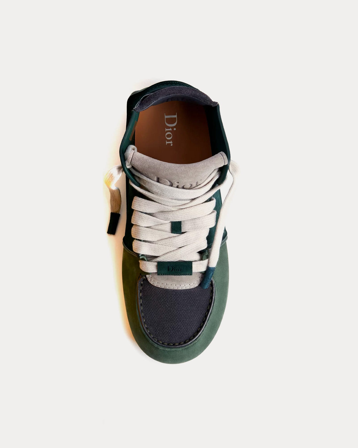 Roadie in Nubuck & Suede Green / Navy Blue Boots