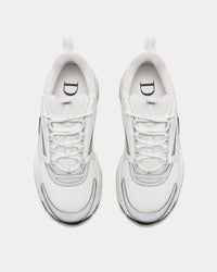 B22 Technical Mesh & Calfskin White / Silver-Tone Low Top Sneakers