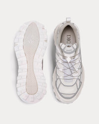 B31 Runner Technical Mesh & Rubber with Warped Cannage Motif White / Grey Low Top Sneakers