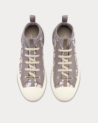 Walk'N'Dior Gray Dior Oblique Technical Mesh Low Top Sneakers