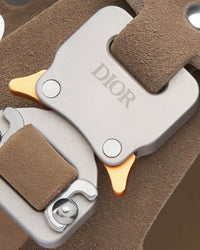Milano Khaki Nubuck Calfskin Sandals
