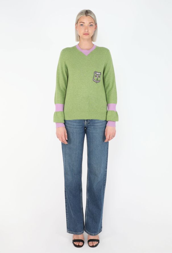 Chanel Cashmere Collegiate Sweater Set, 2007