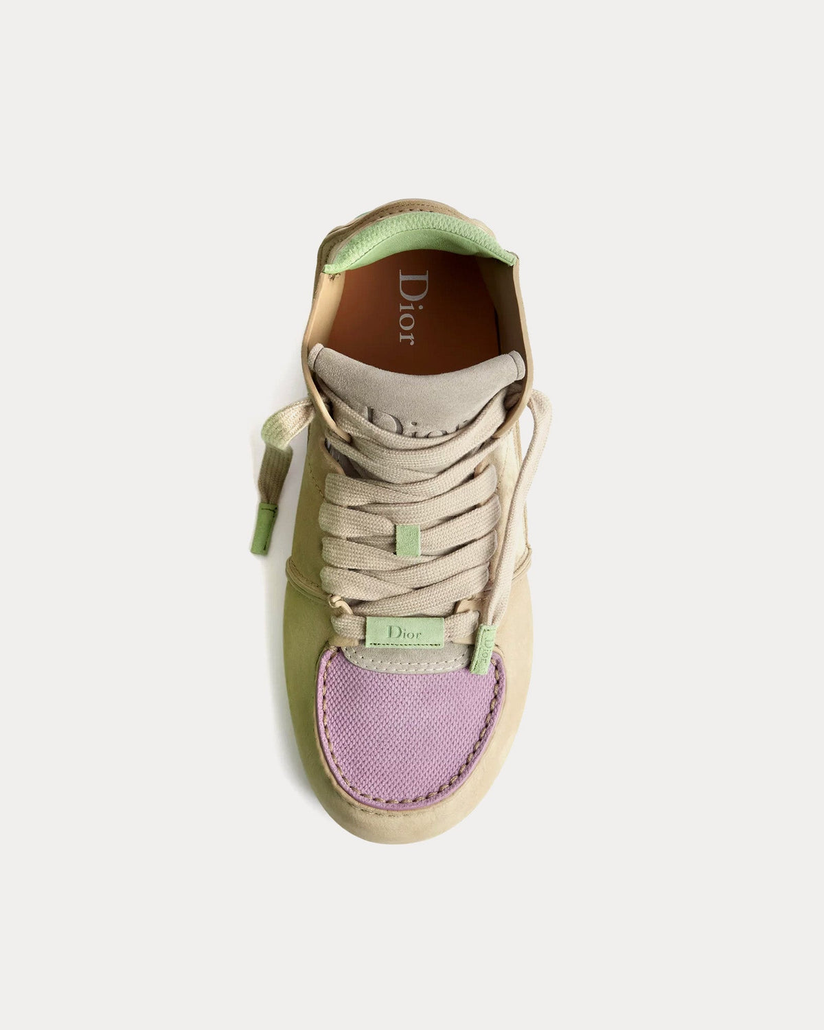 Roadie in Nubuck & Suede Beige / Green / Purple Boots