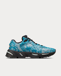 CD1 Blue Ayers and Reflective Gray Running Trainers