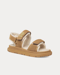 Dioract Suede Goatskin Beige Sandals