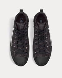 B23 Black Maxi Dior Oblique Jacquard High Top Sneakers