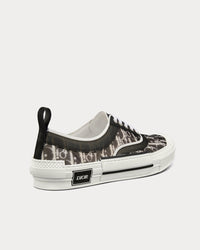 B23 Black and White Dior Oblique Canvas Low Top Sneakers