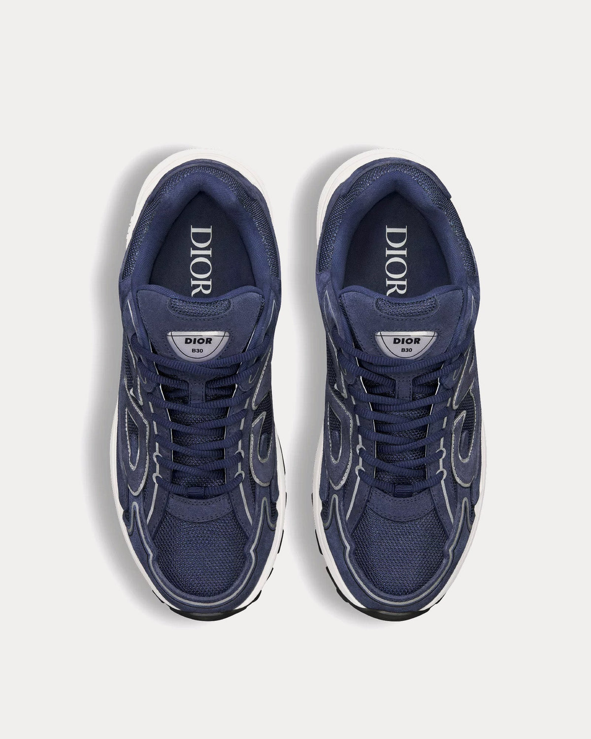 B30 Countdown Suede Navy Blue Low Top Sneakers