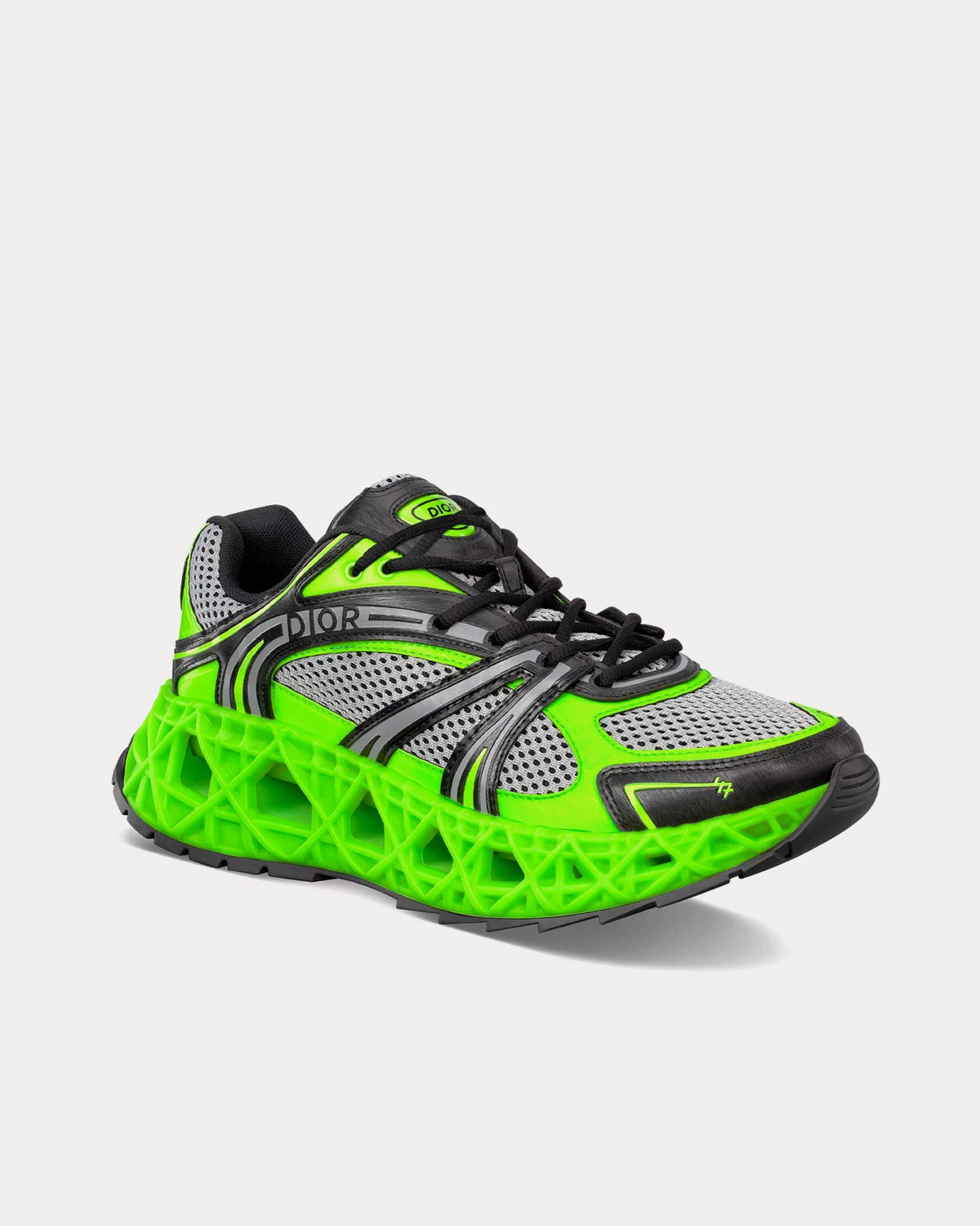 B35 NXXT Mesh Neon Green / Black Low Top Sneakers