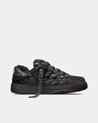 B9S Skater Limited And Numbered Edition Black Quilted Cannage Calfskin Low Top Sneakers