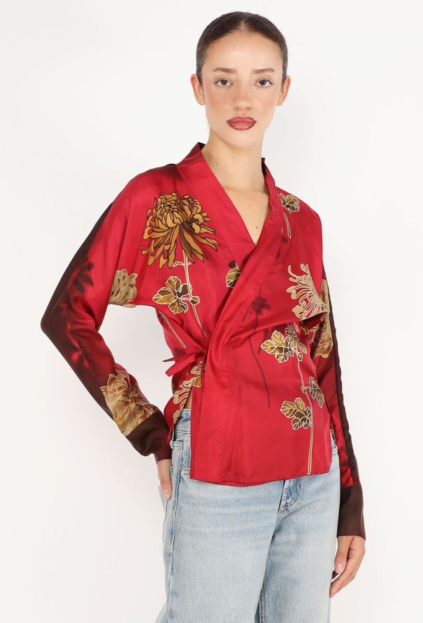 Gucci Tom Ford Silk Kimono, S/S 2001