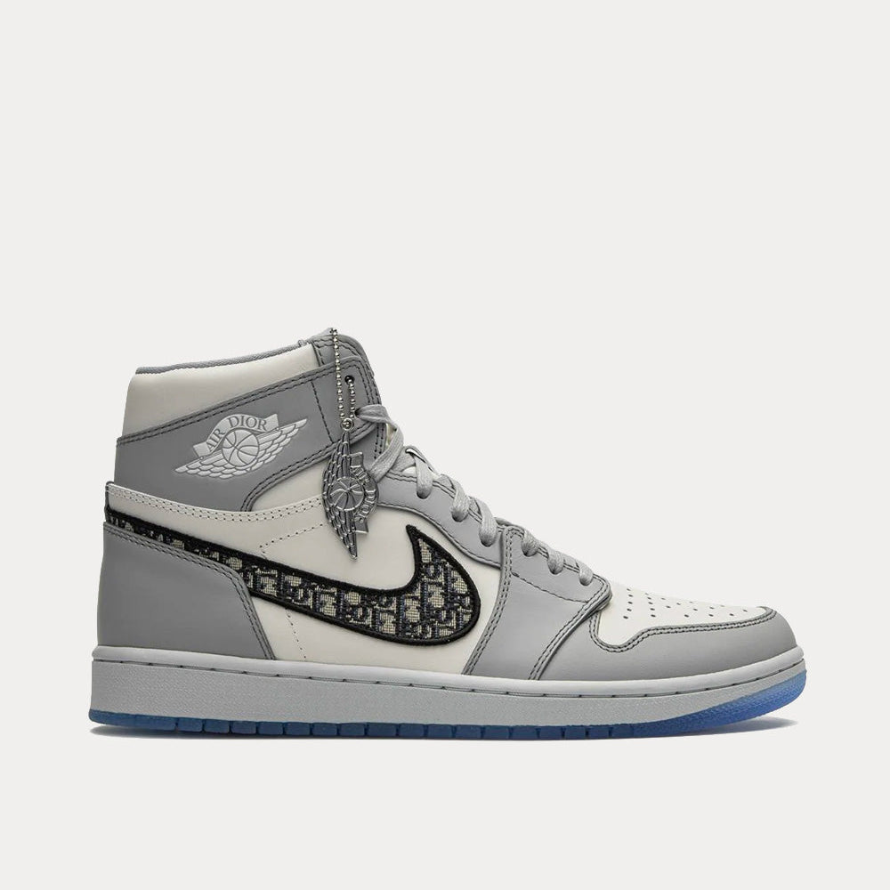 Air Jordan 1 Grey High Top Sneakers