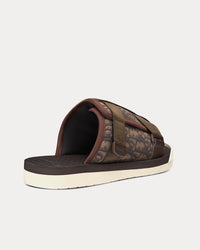 Alpha Sandal Ebony Dior Oblique Jacquard Slip Ons