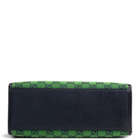 GG Canvas Interlocking G Tote Bag - Green