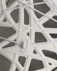 Dior Warp White Cosmo Rubber with Warped Cannage Motif Sandals