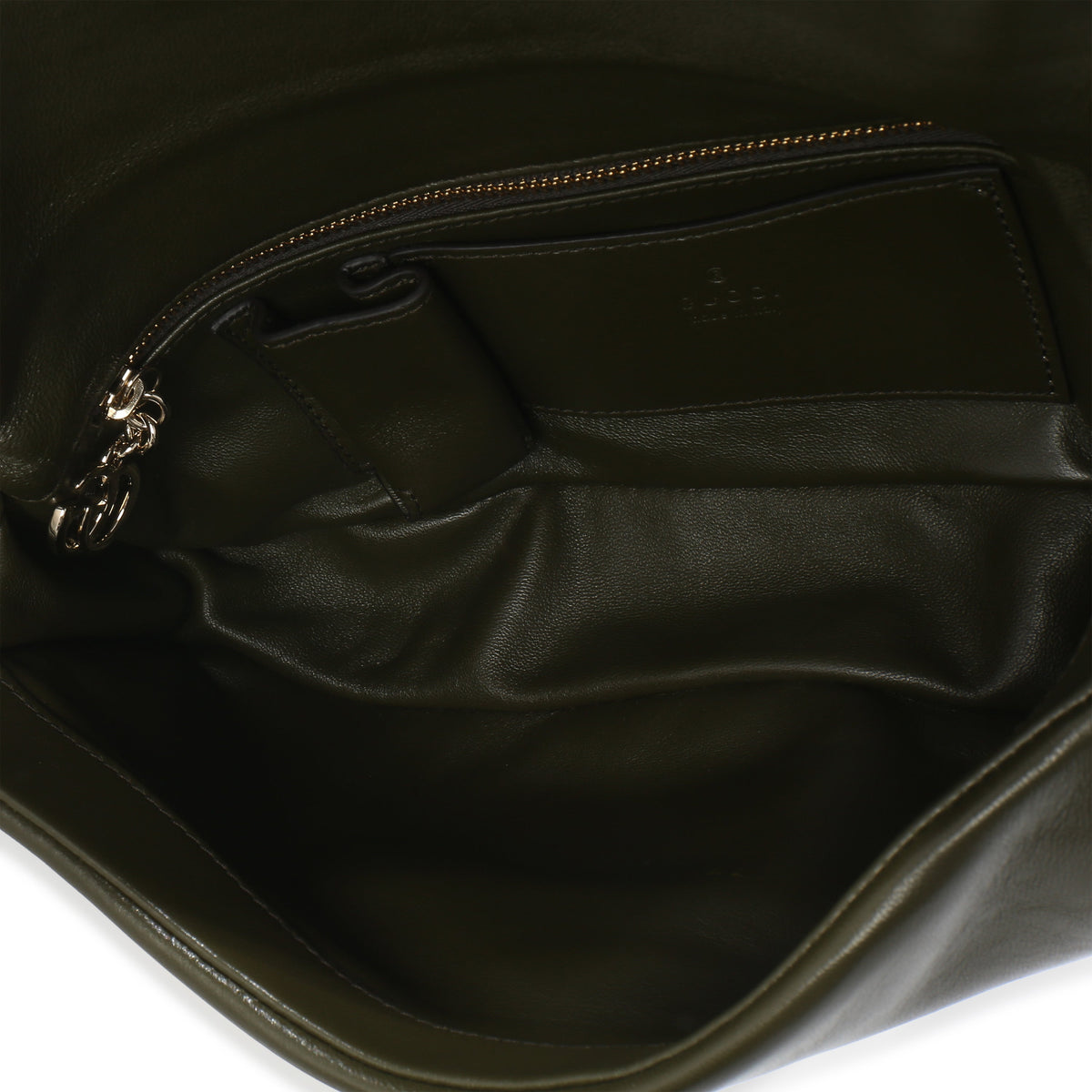 Green Lambskin Milano Small Top Handle Shoulder Bag
