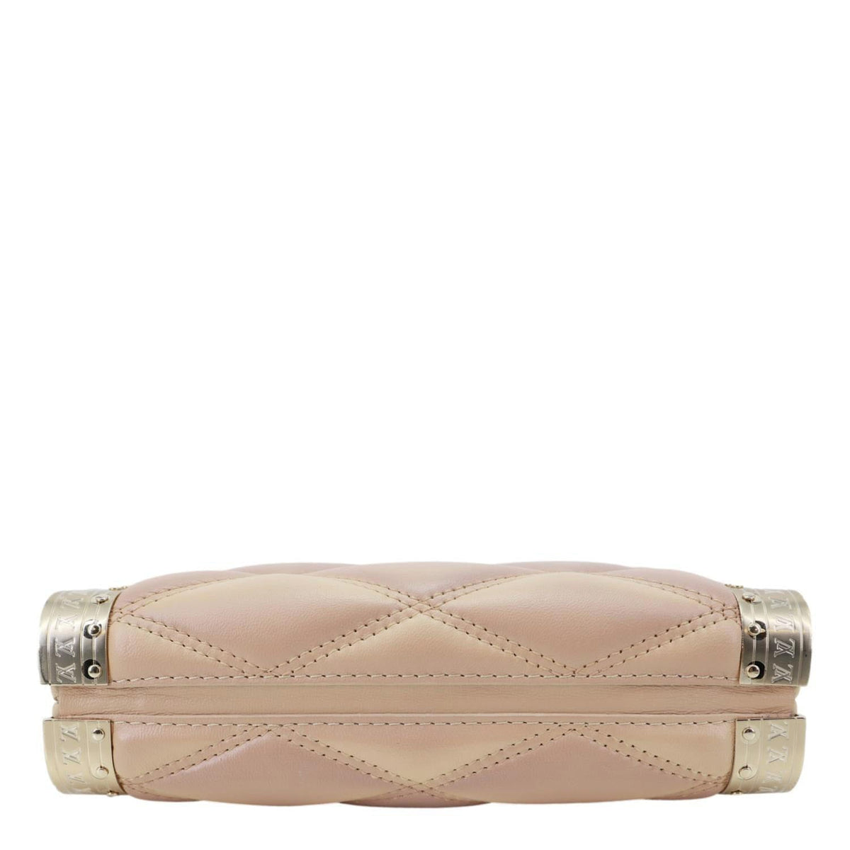 LOUIS VUITTON GO-14 Malletage Minaudiere Quilted Lambskin Leather Crossbody Bag Gold