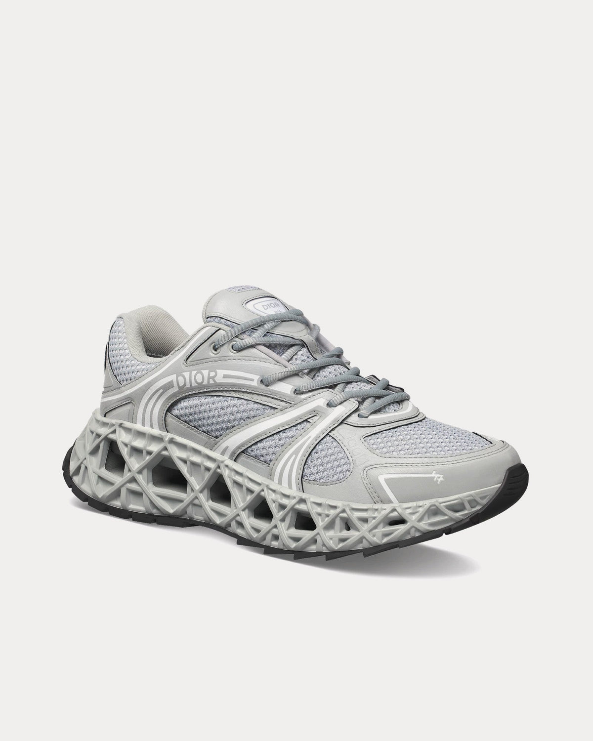 B35 NXXT Technical Fabric & Mesh Grey Low Top Sneakers