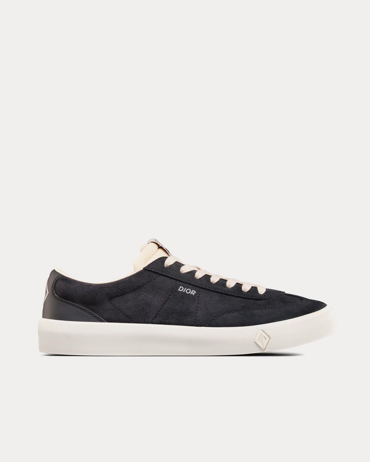 B101 Nubuck Calfskin Black Low Top Sneakers