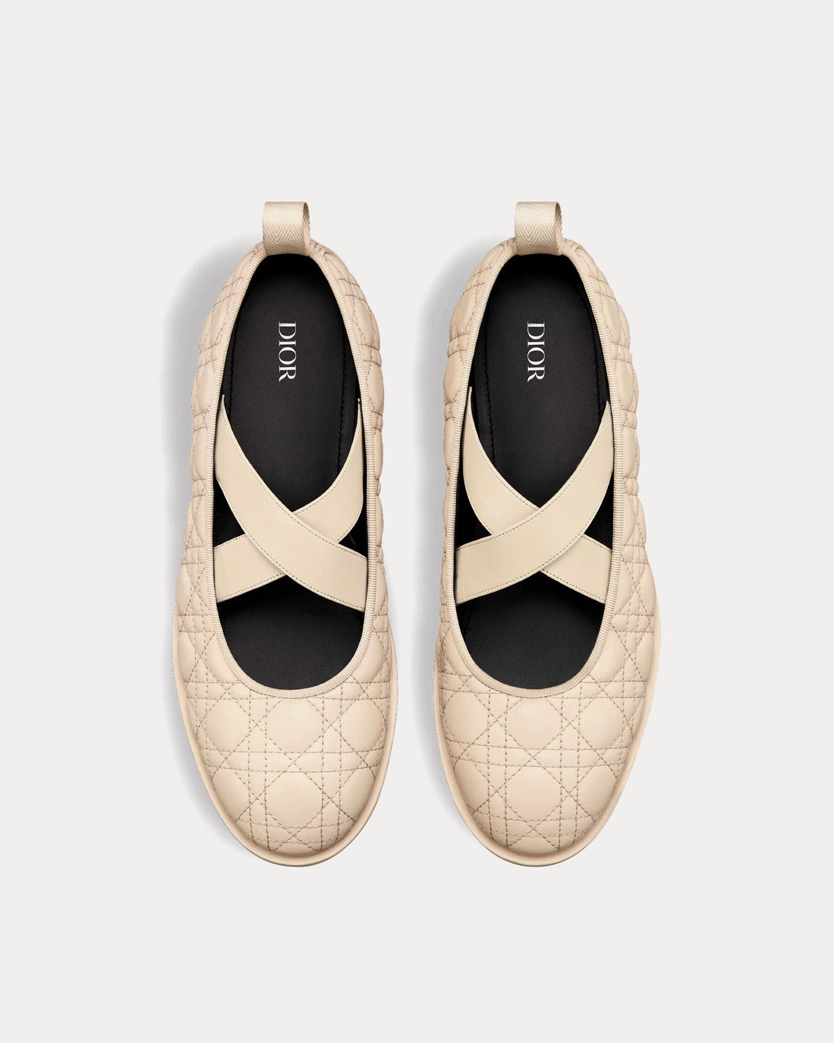 Tendu Ballet Flat Beige Kumo Cannage Calfskin Sandals