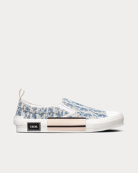 B23 Blue Dior Oblique Kasuri Jacquard Slip On Sneakers