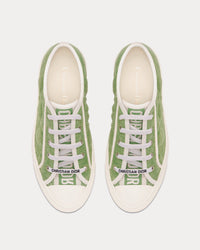 Walk'n'Dior Green Faded Cannage Embroidered Denim Low Top Sneakers