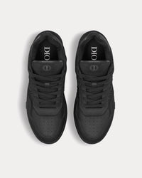 B27 Black Grained Calfskin and Black Dior Gravity Leather Low Top Sneakers