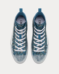 B23 Blue Dior Oblique Parley Ocean Plastic® High Top Sneakers