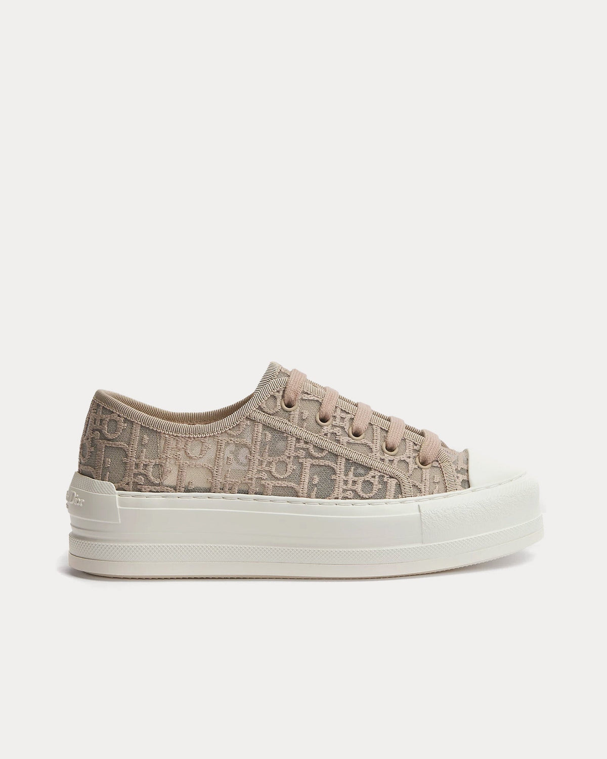 Walk'n'Dior Platform Embroidered Mesh Trench Low Top Sneakers