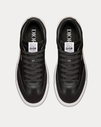 B101 Black Smooth Calfskin and Nubuck Low Top Sneakers