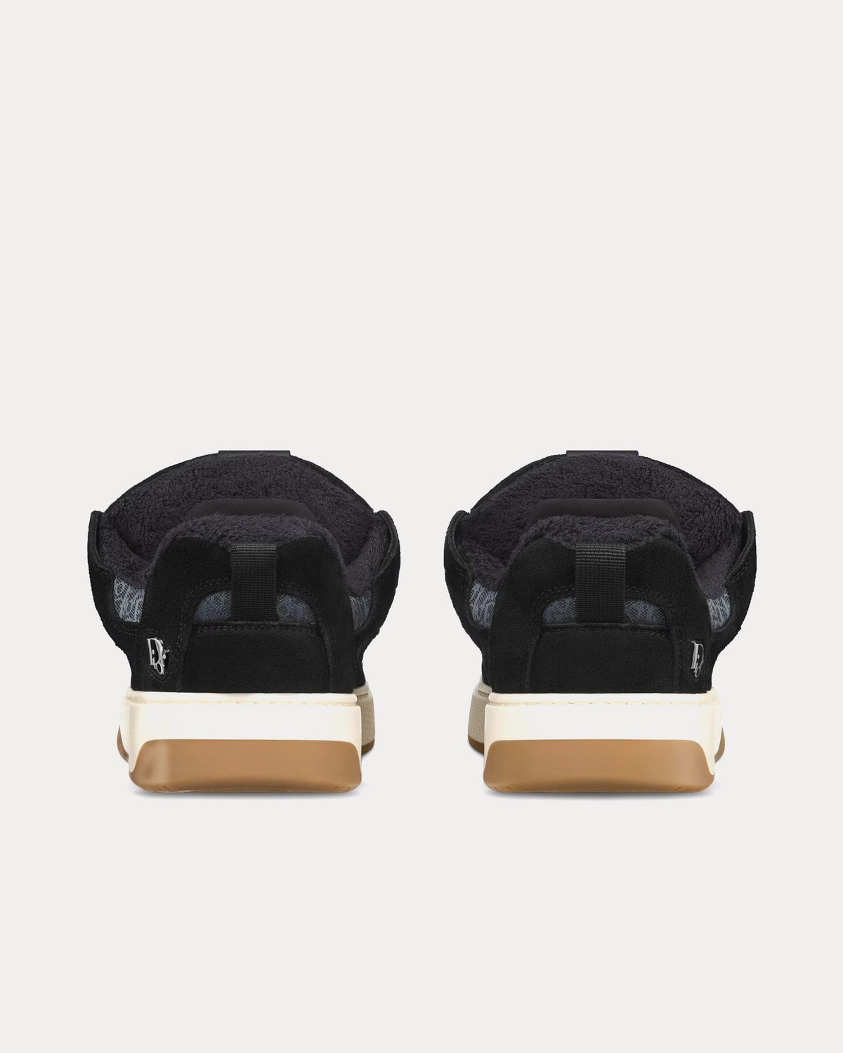 B9S Skater Limited And Numbered Edition Dior Oblique Suede and Jacquard Black Low Top Sneakers