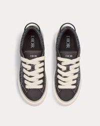 B33 Black Smooth Calfskin and Dior Oblique Jacquard Low Top Sneakers