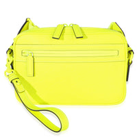 Vibrant Fluorescent Yellow Monogram Crossbody Bag
