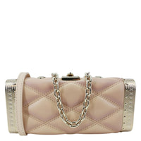 LOUIS VUITTON GO-14 Malletage Minaudiere Quilted Lambskin Leather Crossbody Bag Gold