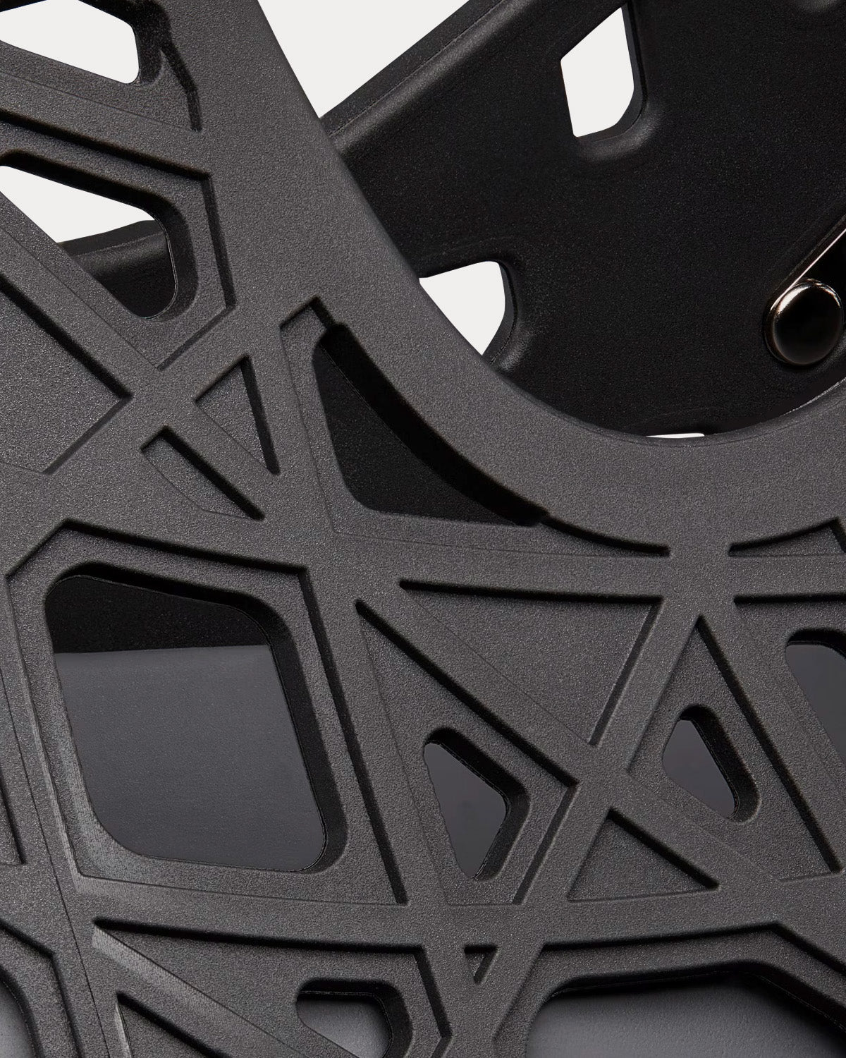 Dior Warp Black Cosmo Rubber with Warped Cannage Motif Sandals