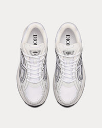 B30 White Mesh and Technical Fabric Low Top Sneakers